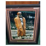 JIM BROWN Signed Double Matted & Framed Photo JSA
