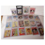 LOT OF 22 VINTAGE BASEBALL STAR CARDS