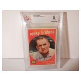 1959 TOPPS ROCKY BRIDGES #318. BECKETT 8