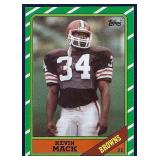 High Grade 1986 Topps #188 KEVIN MACK RC Browns