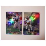 LOT OF 2 1997 FLAIR SHOWCASE BARRY SANDERS