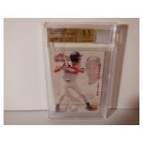 1994 TED WILLIAMS DEREK JETER GAME USED GLOVE CARD