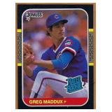 High Grade 1987 Donruss #36 GREG MADDUX RC Cubs