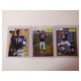 LOT OF 3 PEYTON MANNING ROOKIE CARDS