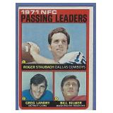1972 Topps #4 Passing Leaders ROGER STAUBACH