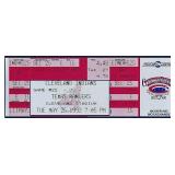 1993 INDIANS RANGERS Ticket CANSECO Career HR 243