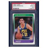 1988 Fleer #115 JOHN STOCKTON RC PSA 9 Mint (OC)