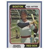 Sharp 1974 Topps #83 ORLANDO CEPEDA Red Sox