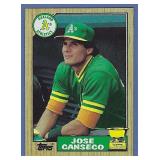 High Grade 1987 Topps #620 JOSE CANSECO Oakland As