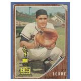 1962 Topps #218 JOE TORRE RC Milwaukee Braves