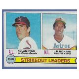 1979 Topps #6 K Leaders NOLAN RYAN Angels