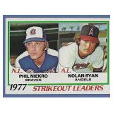 1978 Topps #206 K Leaders NOLAN RYAN PHIL NIEKRO