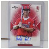 2020 LEAF PG CODY SCHRIER AUTO RC #D 1/2 RED