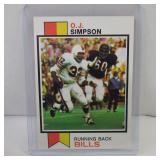 1973 TOPPS #500 O.J. SIMPSON BUFFALO BILLS VINTAGE