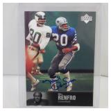 1997 UD NFL LEGENDS MEL RENFRO AUTOGRAPH COWBOYS