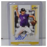 2019 LEAF PG WILL SANDERS AUTO RC GOLD #D 1/1