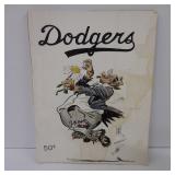 VINTAGE 1951 BROOKLYN DODGERS YEARBOOK ROBINSON