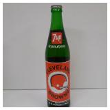 VINTAGE 1970'S 7-UP CLEVELAND BROWNS 16 OZ GLASS