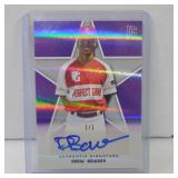 2019 LEAF PG DREW BOWSER HOLO AUTO RC #D 1/1