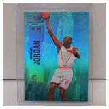 2022 SKYBOX METAL MICHAEL JORDAN AQUA FOIL SP