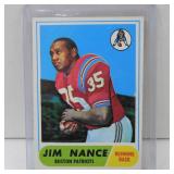 1968 TOPPS #72 JIM NANCE ROOKIE CARD PATRIOTS