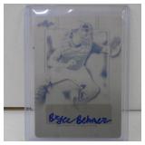 2019 LEAF PG BRYCE BEHMER AUTO RC PLATE #D 1/1