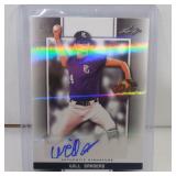 2019 LEAF PG WILL SANDERS HOLO AUTO RC #D 1/1