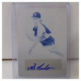2019 LEAF PG WILL SANDERS CYAN PLATE AUTO RC 1/1