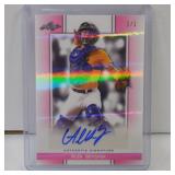 2019 LEAF PG ALEK BOYCHUK PINK HOLO AUTO RC #D 1/1