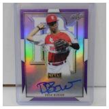 2019 LEAF PG DREW BOWSER AUTO RC HOLO #D 17/25