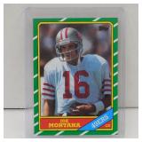 1986 TOPPS #156 JOE MONTANA SAN FRANCISCO 49ERS