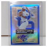 2016 LEAF PG MJ MELENDEZ BLUE AUTO RC #D 1/1