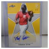 2020 LEAF PG THADDEUS ECTOR AUTO RC GOLD #D 1/1