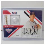 2020 PANINI USA HESTON KJERSTAD AUTO JSY BUTTON