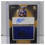 2020 LEAF MADDUX BRUNS JERSEY BUTTON AUTO RC 3/6