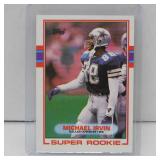 1989 TOPPS MICHAEL IRVIN ROOKIE CARD COWBOYS HOF