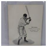 VINTAGE STAN MUSIAL BIG TIME BASEBALL PRINT