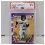 2019 BOWMAN DOM FLETCHER PURPLE RC PSA MINT 9