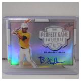 2019 LEAF PG BRANDON FIELDS AUTO RC HOLO #D 1/1