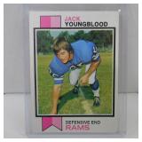 1973 TOPPS #343 JACK YOUNGBLOOD ROOKIE CARD RAMS