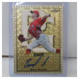 2020 LEAF PG BROCK SELVIDGE GOLD VINYL AUTO RC 1/1