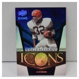 2008 UD ICONS JIM BROWN HOLO SAPPHIRE #D 158/250