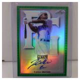 2020 LEAF PG KHALIL WATSON GREEN AUTO RC #D 9/10