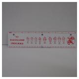 1977 DAILY'S CLEVELAND INDIANS 10' RULER