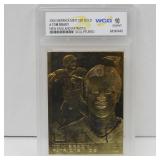 2005 MERRICK MINT TOM BRADY 23K GOLD WCG GEM MT 10