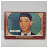 1955 BOWMAN #301 WILLIAM ENGELN ROOKIE CARD UMPIRE