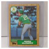 1987 TOPPS MARK MCGWIRE ROOKIE CARD ATHLETICS