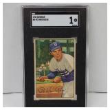 1952 BOWMAN #8 PEE WEE REESE SGC 1 DODGERS