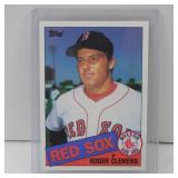 1985 TOPPS ROGER CLEMENS ROOKIE CARD RED SOX