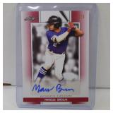 2019 LEAF PG MARCUS BROWN AUTO RC RED #D 1/1